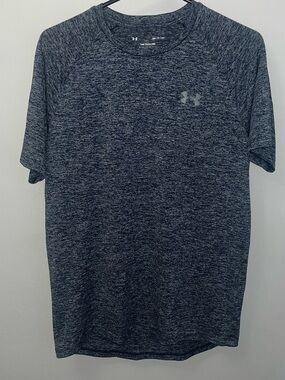 Under Armour Men's Dark Heather Gray-Blue Short Sleeve Performance Tee